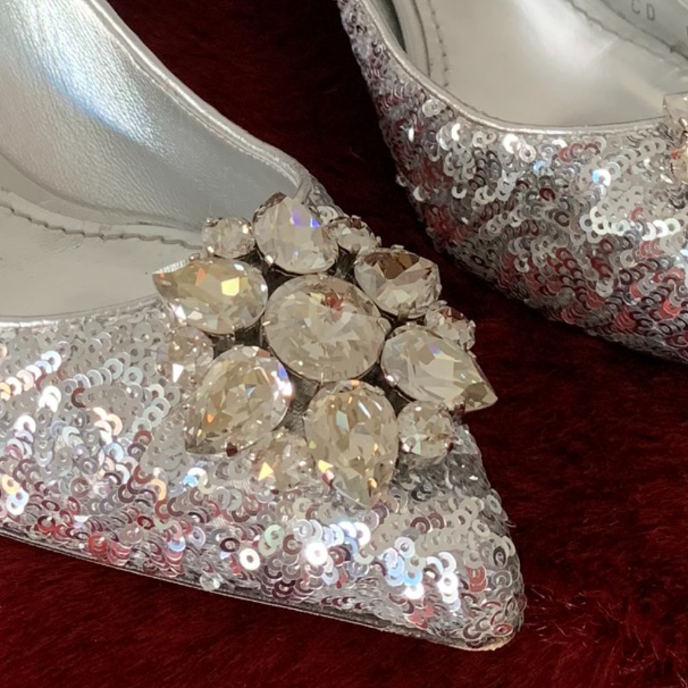 Dolce & Gabbana Silver Sequin